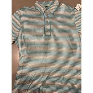 Robert Graham Men’s Striped Polo Size Large 100% Cotton